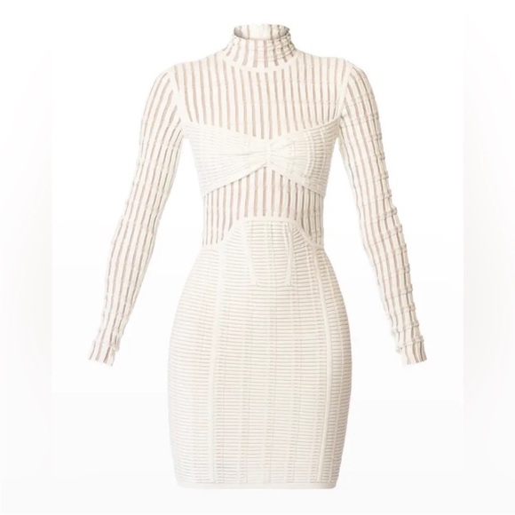 Herve Leger white Shadow
Stripe Dress - Picture 2 of 9